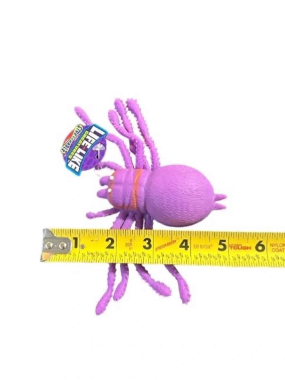 JA-RU Purple Spider Life-Like Stress Toy Stretchy Squish Sensory Squeeze Fidget